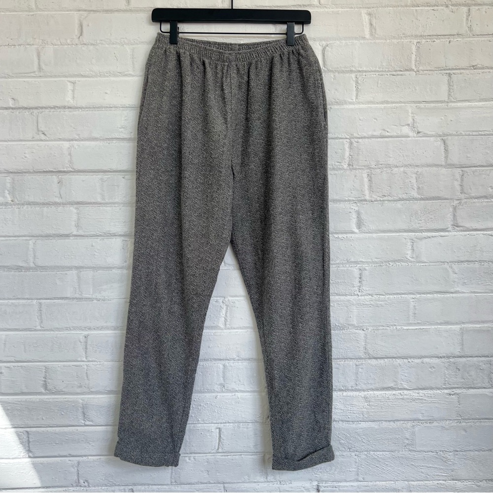 Me & Arrow marled gray cuffed pants